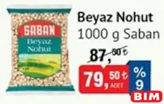 SABAN BEYAZ NOHUT 1000 G